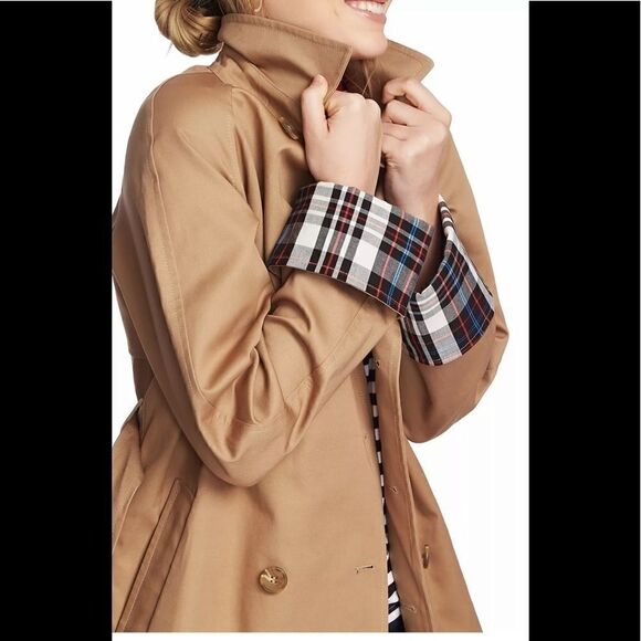 COURT & Rowe Trench Coat Size Medium Khaki. NWT - Picture 14 of 14